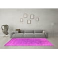 thumbnail image 3 of Ahgly Company Indoor Square Oriental Pink Industrial Area Rugs, 3' Square, 3 of 4