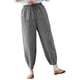 thumbnail image 3 of Minnieouse Pantalones hasta la pantorrilla para mujer, pantalones de estilo artístico para mujer, bombachos de niña con cordón de nueve puntos Prendas para la parte inferior del cuerpo Negro M, 3 of 6