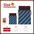 thumbnail image 3 of Kdxio Pixel Grid Christmas Drawstring Bags Xmas Buffalo Plaid Candy Bags Linen Treat Bags Christmas Gift Bags for Presents-Black, 3 of 8