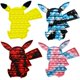 thumbnail image 1 of Paquete de 4 juguetes antiestrés Pop It Pokemon Pikachu, juguetes antiestrés de silicona con burbujas para niños y adultos, 1 of 5