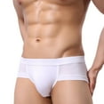 thumbnail image 2 of zeranth Men Underpants Low Waist Solid Color Thin U Covex Soft Breathable High Elastic Anti-septic Quick Dry No Constraint Pouch Men Briefs Male Underwear, 2 of 6