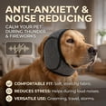 thumbnail image 4 of ZenPup Noise Cancelling Ear Wrap for Dogs, Soft Dog Calming Ear Wrap, Adjustable Noise Protection Ear Cover for Fireworks Thunder Bathing, 4 of 7