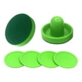 thumbnail image 2 of QualitChoice 1 Ensemble de Mini Pousseurs de Hockey à Air Rouges Taille et Rondelles Pousseurs de Hockey 2 Petites Palettes à Air Pousseurs Verts de Hockey 96 mm, 2 of 6