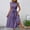 B319 Purple plus size summer dresses clearance under $5, variant on Women Dresses under $10! Cagogo Women's Summer Long Dresses Casual Ruffle Sleeveless Mock Neck Smocked Tiered Boho Flowy Swing Maxi Dress 2025 Trendy Wedding Guest Dresses