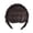 Brown black, variant on Quick Hairstyle Fishbone Braid Wigs Hairband Heat Resistant Fiber Air Bangs Hairpiece Hairhoop for Women Hairstyle