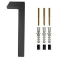 thumbnail image 1 of Mosiee 6 Inch Modern Floating House Numbers Door Black Shadow Home Address Garage Gate, 1 of 9