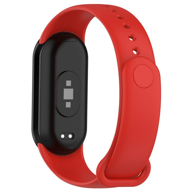 PIXNONTEA Smart Watch Wristband Silicone Strap for Xiaomi Mi Band 8 Smart Band (Red), Women's, Size: One Size