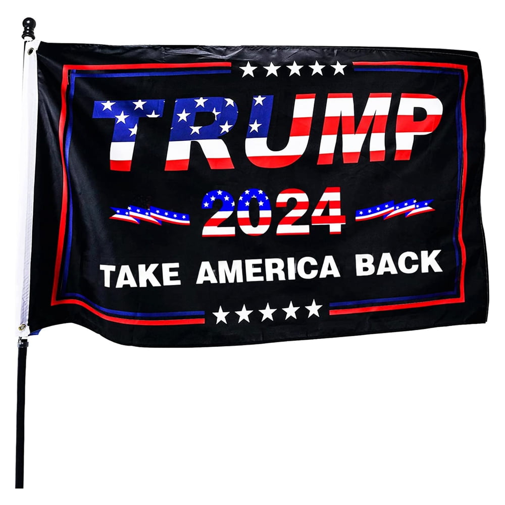Trump 2024 Flag, 3x5 Feet Trump Flag 2024 Take American Back, Trump