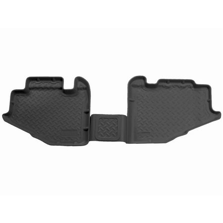 Husky Liners Classic Style Floor Mats | Fits 1997 - 2006 Jeep Wrangler | 2nd Row, 2-pc Black - 61731