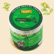 Cat Crunchy Fish Shaped Catnip Treats, Natural Kitty Cat Treats, Delicious Catnip Flavored Snacks, 3.5 oz. Tub