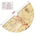 thumbnail image 5 of Kll 48" Christmas Tree Skirt World Map Xmas Tree Skirts Mat For New Year Xmas Holiday Party Indoor Outdoor Home Decoration, 5 of 9