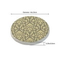 thumbnail image 3 of Circular Drink Coasters Set European Classical Flower Background Beautiful Home Decor Diatomite Heat-Resistant Diatomite Protect Table Countertop, 3 of 7