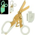 thumbnail image 1 of Trauma Scissors Emergency Scissors with Strap Cutter and Glass Breaker Foldable Stainless Steel Scissor Pliers, Rescue Tools for Outdoor Camping, 1 of 4