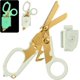 thumbnail image 1 of Trauma Scissors Emergency Scissors with Strap Cutter and Glass Breaker Foldable Stainless Steel Scissor Pliers, Rescue Tools for Outdoor Camping, 1 of 4