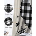 thumbnail image 3 of Chicken Hen Kitchen Curtains Rooster Animals Farmhouse White Black Plaid Vintage Cafe Short Curtains for Bathroom Blackout Window Curtain Small Window Treatment Drapes for Bedroom 42"x45"x2, 3 of 9