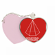 thumbnail image 1 of El espacio geométrico hexagonal pirámide matemática Bolsa de viaje Mirror maquillaje corazón rosa, 1 of 4