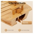 thumbnail image 6 of 31.5 Inch Wooden Sushi Boat Serving Tray, Extra Large Sushi Platter & Display Board, Dumplings Sashimi Desserts Serving Plates for Restaurant or Home, Log Color, 6 of 7