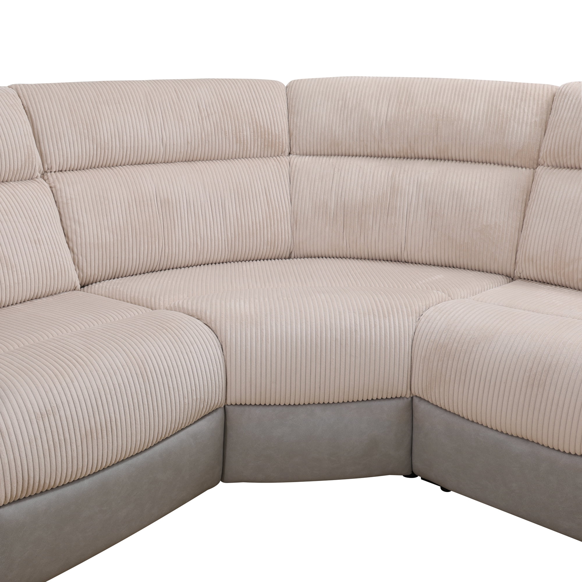 MAYEERTY 5-Seater Recliner Sofa Set, Recliner chair with Wireless Charging, LED & Storage, Premium Lint-Free Fabric for Living Room