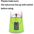 thumbnail image 3 of Personal Blender, Portable Juicer Electric Fruit Blender, Mini Blender Smoothie Maker Mixer, Usb Juice Blender, Rechargeable, 6 Blades In 3d For Excellent Blending, 380 Ml Green, 3 of 6
