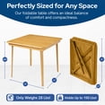 thumbnail image 5 of Stakmore Straight Edge Folding Card Table available  in Cherry, Fruitwood, and Oak Finish, 5 of 8