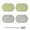 Green*2+Grey*2, variant on Silicone Placemats, Set of 4, Non-Slip, Oil Proof, Water Proof, Heat Resistant, Stain Resistant, Easy to Clean, Leather Texture, Oval