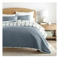 thumbnail image 2 of Shibori Quilted Coverlet Set - Reversible Microfiber Quilt & Sham, Soft Down Alternative, Wrinkle Resistant, All Season Bedding - Multiple Colors & Sizes, 2 of 6