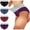 Multicolor, variant on Efsteb 4 Pack High Waisted Underwear for Women Comfortable Solid Color Patchwork Briefs Breathable Briefs Knickers Panties Underwear Multicolor
