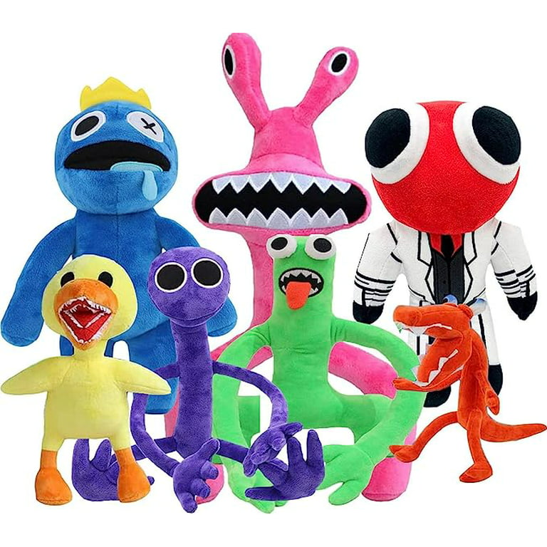 Rainbow Friends Chapter 2 Yellow Cyan Monster Plush Toys Blue