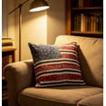 thumbnail image 7 of Yardvibe 4th of July Vintage American Flag Throw Pillow, 20x20 Inch Retro USA Striped Flag Throw Pillow for Independence Day, Patriotic Cushion Decorations for Sofa Couch, 7 of 7