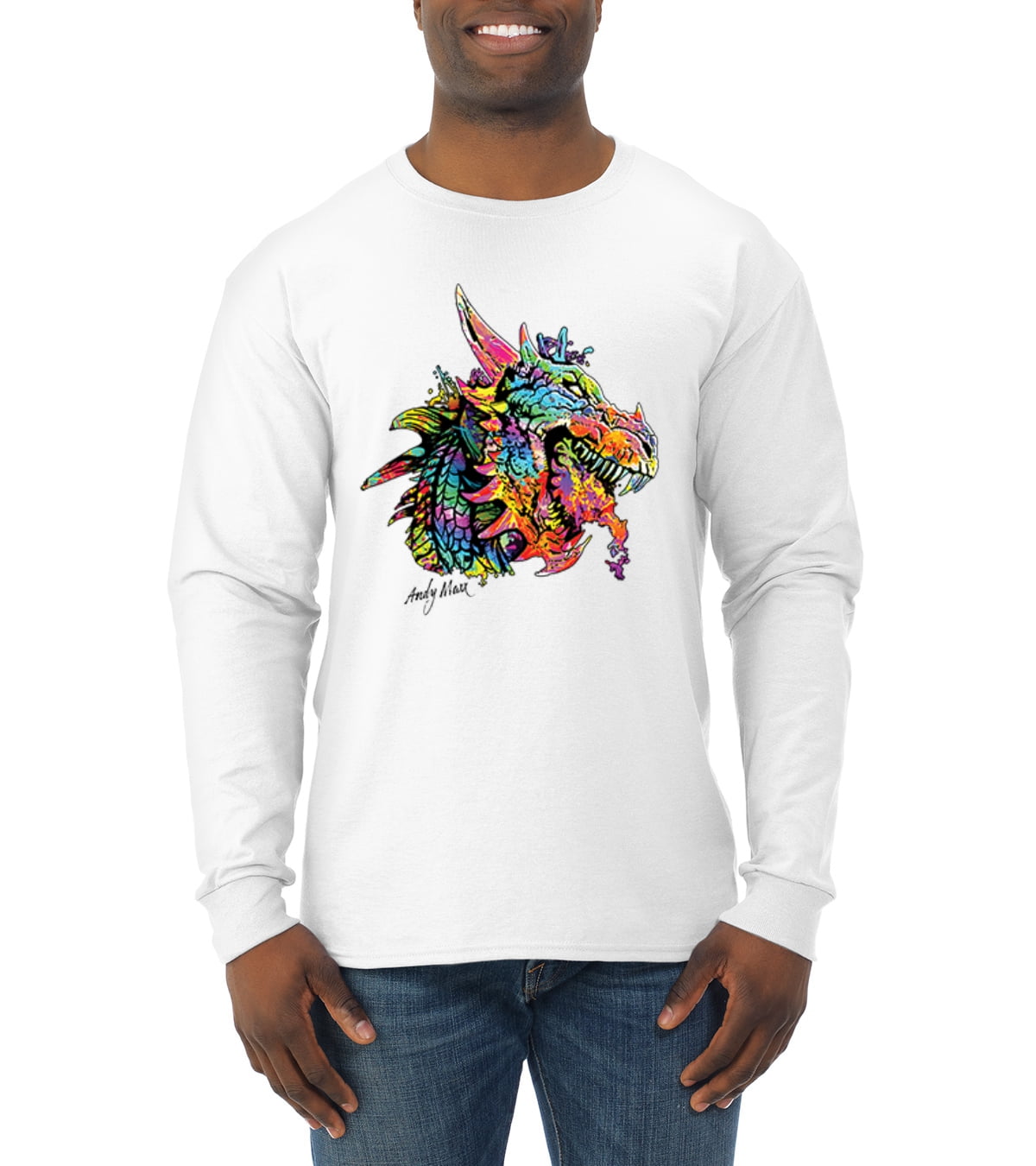 Colorful Rainbow Fire-Breathing Dragon 