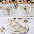 thumbnail image 3 of Coastal Shell Conch Cloth Napkins, Summer Beach Starfish Burlap Washable and Reusable Dinner Napkins Set of 6, Table Napkin for Kitchen Party Birthday Wedding Hotel Housewarming 20"x20", 3 of 9