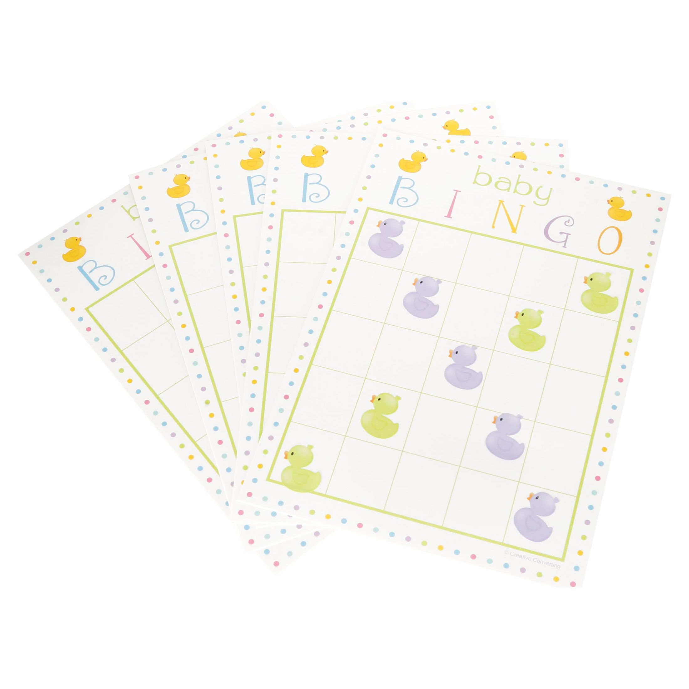Way to Celebrate! Baby Shower Bingo Game, 10 Ct, Multi-Color