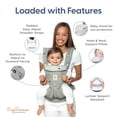 thumbnail image 3 of Ergobaby Omni 360 Portabebés para todas las posiciones para recién nacidos y niños pequeños con soporte lumbar (7-45 libras), gris perla, talla única (paquete de 1), 3 of 5