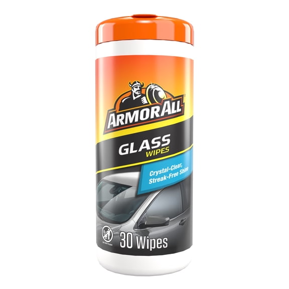 Armor All Automotive Ammonia Free Glass Cleaner Wipes, 30 Count