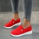 thumbnail image 1 of Zapatos de lona planos de gran tamaño para mujer, zapatos deportivos casuales cómodos de verano Wmkox8yii shalkjhdk1590, 1 of 1