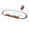 thumbnail image 2 of Tren eléctrico de juguete, regalo de Navidad, juego de tren de vapor realista, juegos de vías de ferrocarril Estilo C, 2 of 9