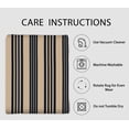 thumbnail image 3 of iOhouze Outdoor Rugs Black and Brown Narrow Striped Area Rug 3x5 ft Washable Indoor Outdoor Washable Floor Layered Door Mat Carpet Rug, 3 of 7