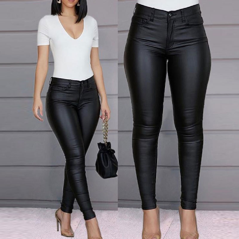 PU Leather Leggings Lightweight 