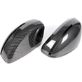 thumbnail image 4 of Mirror Cover Compatible For Audi TT TTS TTRS MK2 (8J) R8 (42) 2007-2014 Carbon Fiber Look/Gloss Black Exterior Rear View Cap Replacement(Carbon pattern), 4 of 7