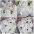 thumbnail image 3 of Wedding Bearer with Rose Flower Decor Heart Shape Box Wedding Cushion Engagement Party Accessory, 3 of 8