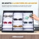 thumbnail image 5 of Organizador de Gafas de Sol, 18 Ranuras Caja de Exhibición de Gafas, Caja de Almacenamiento de Anteojos de Sol, para Exhibición y Coleccion, Soporte de Exhibición de Anteojos (Oscuro), 5 of 9