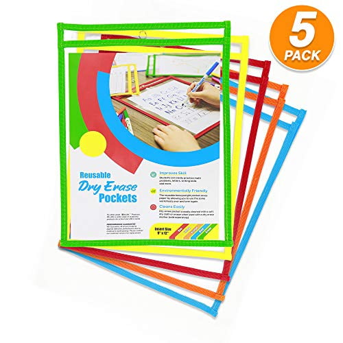 Dry Erase Pockets Sheet Protectors Reusable Plastic Sleeves Environment