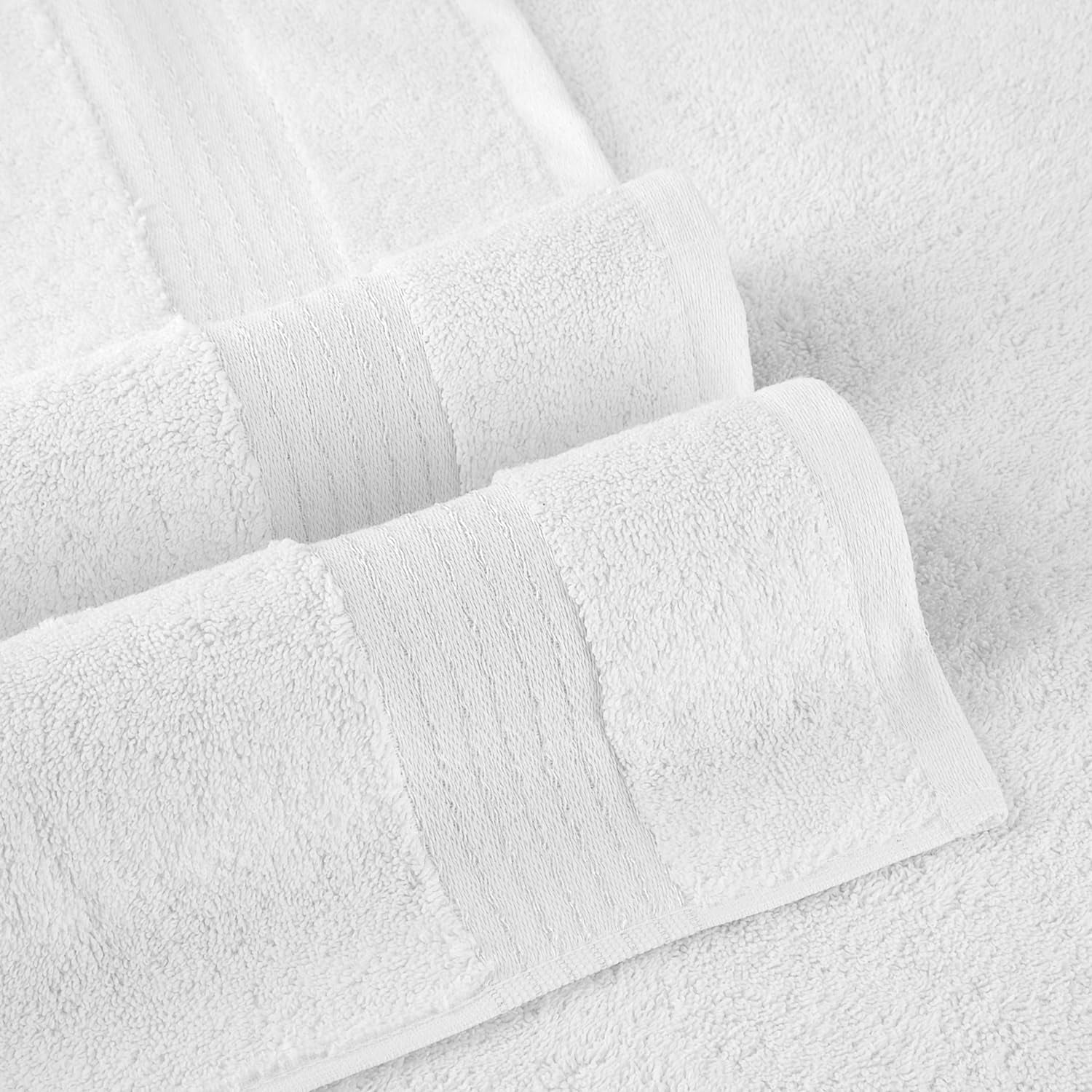 6-Pack Cotton 100 % Highly Absorbent Shower Towels, White
