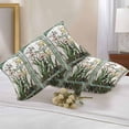 thumbnail image 3 of Outdoor Pillow Cover Butterfly Set of 2 Waterproof Throw Pillowcases Teal Green Leaves Floral Decorative Patio Furniture Pillows for Couch Garden Indoor & Outdoor Use, 3 of 9