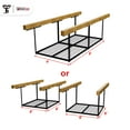 thumbnail image 4 of The Atlas 4 x 8 Pro Overhead Garage Storage Rack, Heavy Duty Metal Garage Ceiling Storage Racks, Height Adjustable Garage Storage System 26"-48", 1250lbs Weight Capacity, Black, 4 of 8