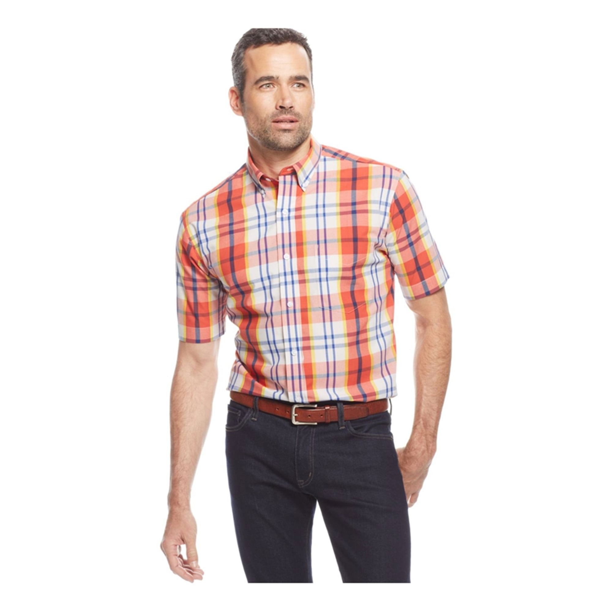 orange button up mens