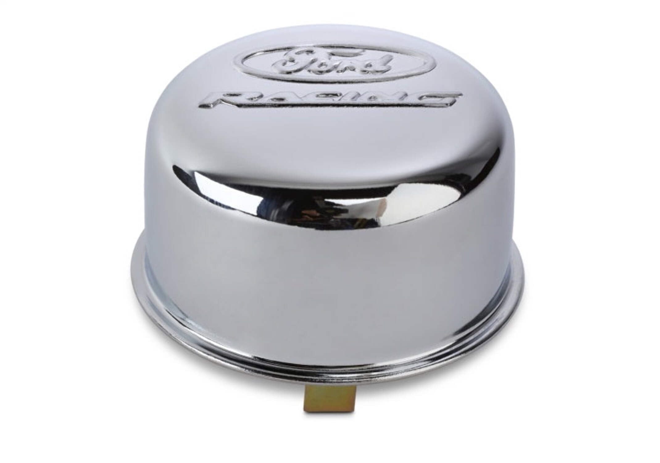Ford Racing Chrome Breather Cap w/ Ford Racing Logo - Twist Type