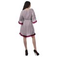 thumbnail image 4 of Moomaya Robe d'Été pour Femmes, Grande Taille, Kimono Aguichant Imprimé, Mini-Robe, 4 of 6