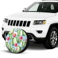 thumbnail image 4 of Kll Flowers And Cactus Tire Cover,Universal Wheel Tire Cover For Trailer, Rv, Suv, Truck,Camper And Many Vehicle,(14 Inch), 4 of 8