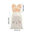 thumbnail image 2 of Easter Bunny Cloth Bags Bunny Bags For Birthday Decoration For Easter Kids Party Linen Candy Beige Drawstring Bags Garden Tea Party Decorations Storage Bag Organizer Drawer Chef Storage Containers, 2 of 3